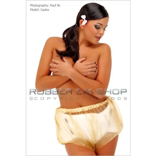 Rubber Adult Baby Side Popper Pants