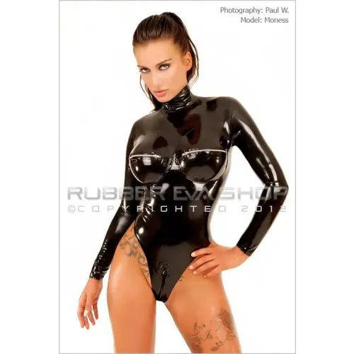 Underwired Tit Zipped Rubber Leotard