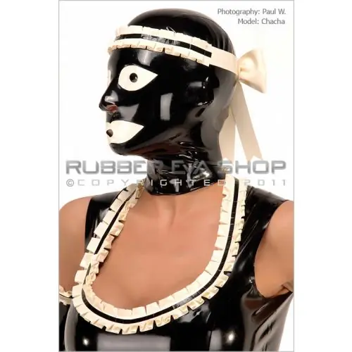 Frilly Rubber Maids Hood